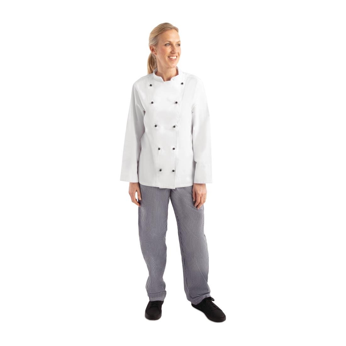 Whites Chicago Unisex Chefs Jacket Long Sleeve XS - DL710-XS Whites Chef Jackets and Tunics Whites Chefs Clothing
