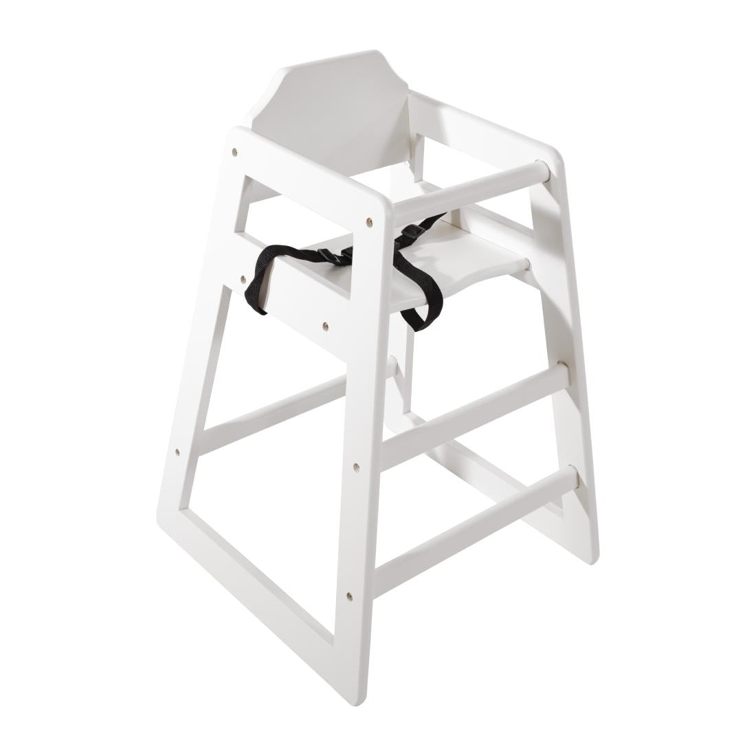 Bolero Wooden High Chair Antique White Finish - DL833 Bolero