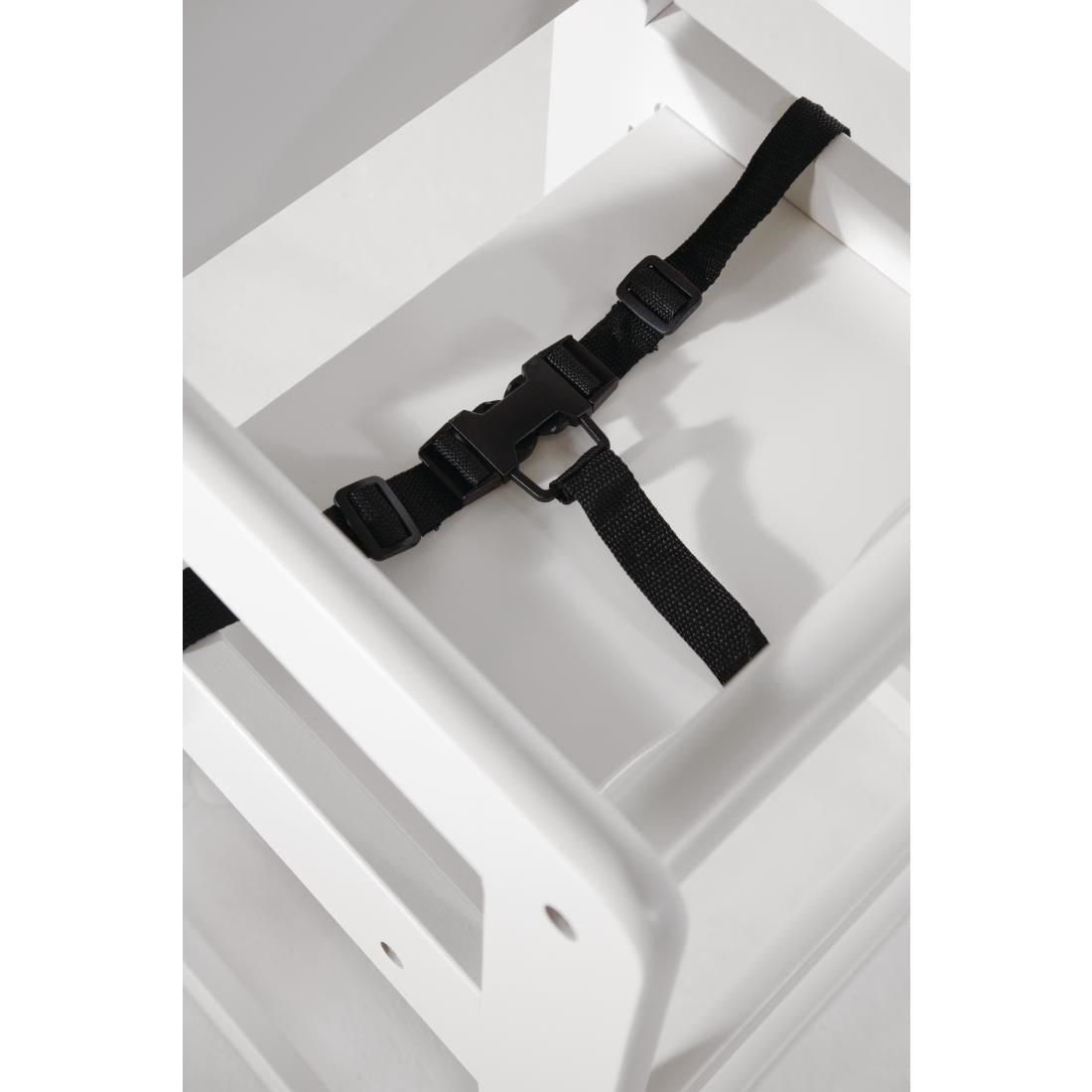 Bolero Wooden High Chair Antique White Finish - DL833 Bolero