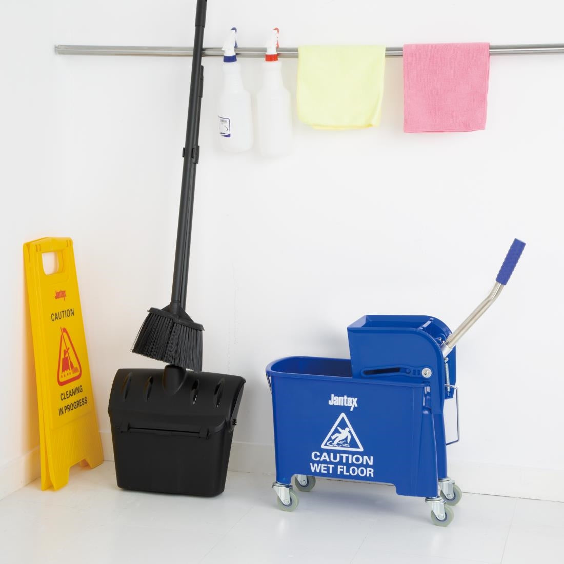 Jantex Kentucky Mop Bucket and Wringer 20Ltr Blue - DL913 Jantex
