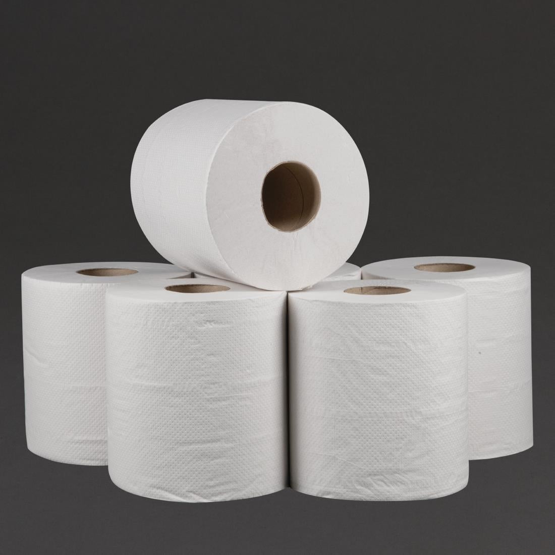 Jantex Centrefeed White Rolls 2-Ply 120m (Pack of 6) - DL920 Jantex