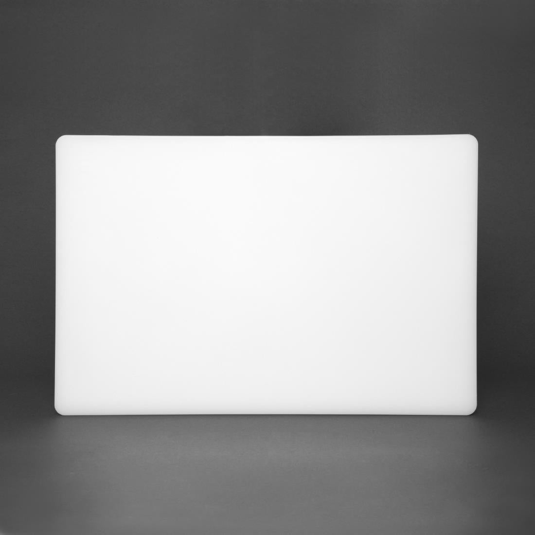 Hygiplas Thick Low Density White Chopping Board 450x300x20mm - DM001 Hygiplas