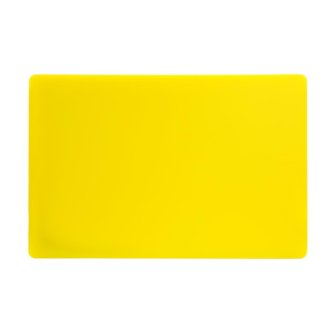 Hygiplas Thick Low Density Yellow Chopping Board 450x300x20mm - DM002 Hygiplas