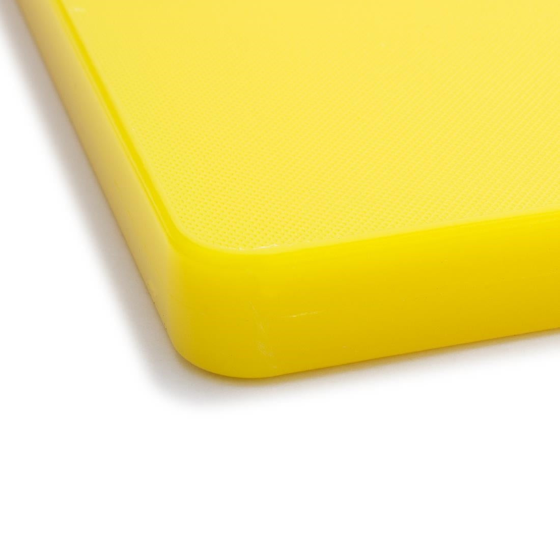 Hygiplas Thick Low Density Yellow Chopping Board 450x300x20mm - DM002 Hygiplas