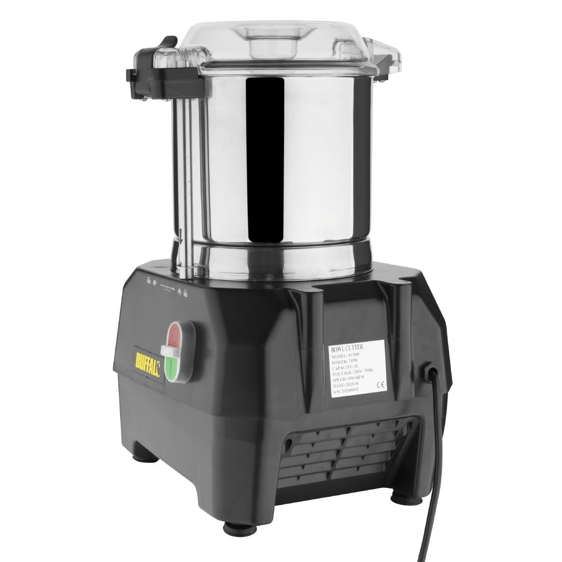 Buffalo Bowl Cutter Mixer 5Ltr - DM070 Buffalo