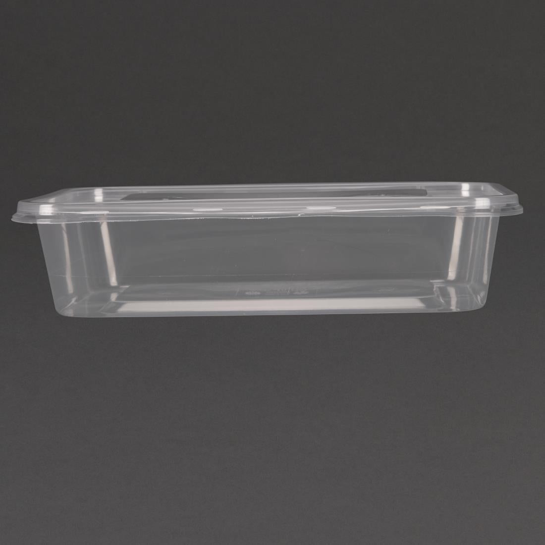 Fiesta Plastic Microwavable Containers With Lid Small 500ml (Pack of 250) - DM181 Takeaway Food Containers Fiesta