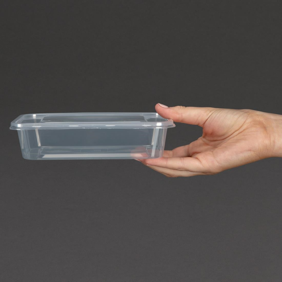 Fiesta Plastic Microwavable Containers With Lid Small 500ml (Pack of 250) - DM181 Takeaway Food Containers Fiesta