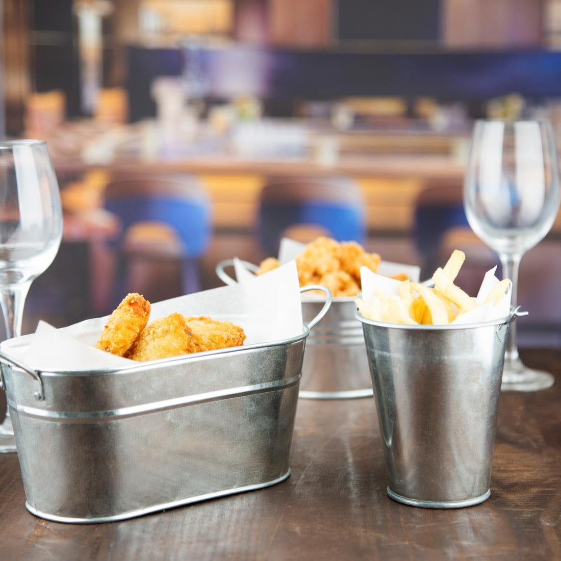 Olympia Mini Metal Food Bucket Tall 95mm - DM209 Olympia