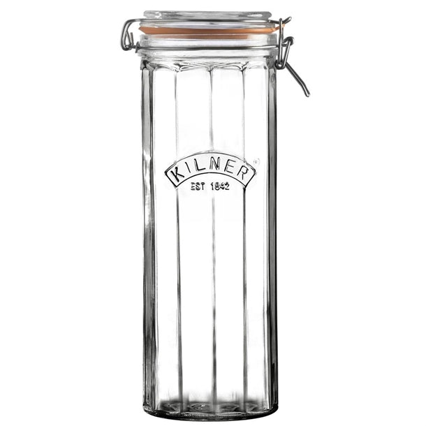Kilner Facetted Clip Top Jar 2200ml - DM252 Kilner