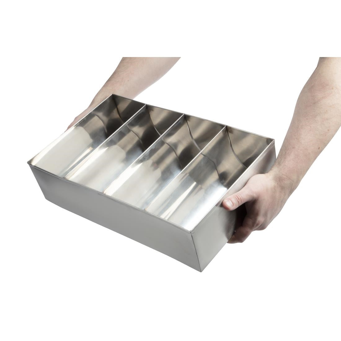 Olympia Cutlery Holder Stainless Steel - DM274 Olympia