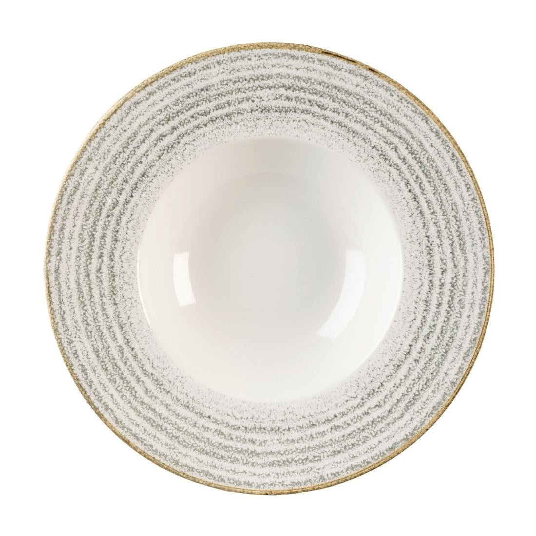 Churchill Studio Prints Homespun Stone Grey Wide Rim Bowl 280mm (Pack of 12) - DM442 Bowls Churchill