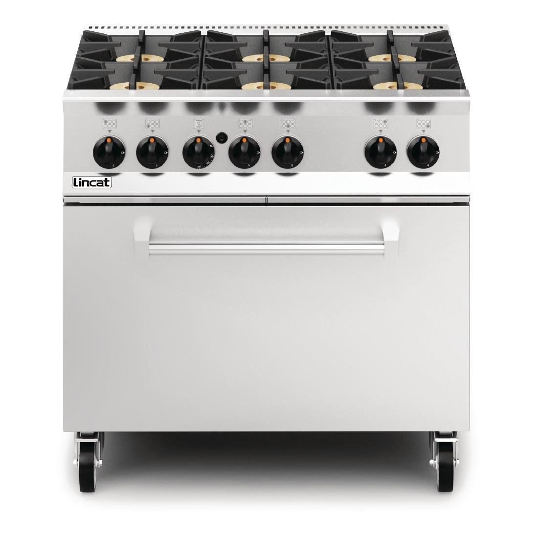 Lincat Opus 800 Propane Gas 6 Burner Range with Drop Down Door OG8002/P - DM503-P Lincat
