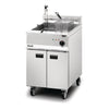 Lincat Opus 800 Single Tank Twin Basket Free Standing Electric Filtration Fryer OE8108/OP - DM523 Freestanding Electric Fryers Lincat