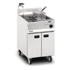 Lincat Opus 800 Single Tank Twin Basket Free Standing Electric Filtration Fryer OE8108/OP - DM523 Freestanding Electric Fryers Lincat
