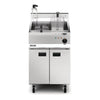Lincat Opus 800 Single Tank Twin Basket Free Standing Electric Filtration Fryer OE8108/OP - DM523 Freestanding Electric Fryers Lincat
