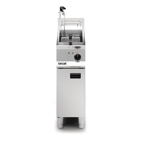Lincat Opus 800 Single Tank Single Basket Free Standing Electric Filtration Fryer OE8112/OP - DM525 Freestanding Electric Fryers Lincat