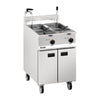 Lincat Opus 800 Twin Tank Twin Basket Free Standing Electric Filtration Fryer OE8113/OP2 - DM528 Freestanding Electric Fryers Lincat