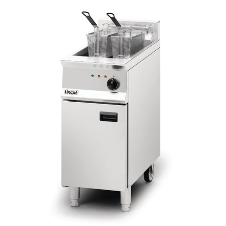 Lincat Opus 800 Single Tank Twin Basket Free Standing Electric Fryer OE8114 - DM529 Freestanding Electric Fryers Lincat