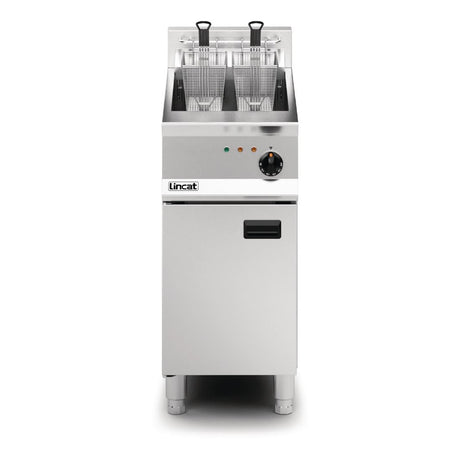 Lincat Opus 800 Single Tank Twin Basket Free Standing Electric Fryer OE8114 - DM529 Freestanding Electric Fryers Lincat
