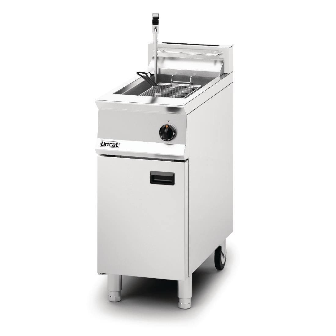 Lincat Opus 800 Single Tank Single Basket Free Standing Natural Gas Filtration Fryer OG8106/OP - DM533-N Freestanding Gas Fyers Lincat