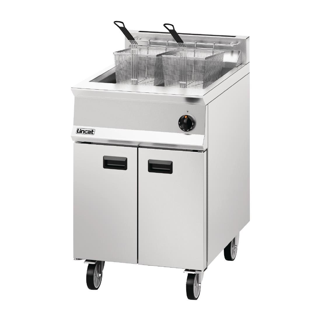Lincat Opus 800 Single Tank Twin Basket Free Standing Propane Gas Fryer 600mm OG8107 - DM534-P Freestanding Gas Fyers Lincat