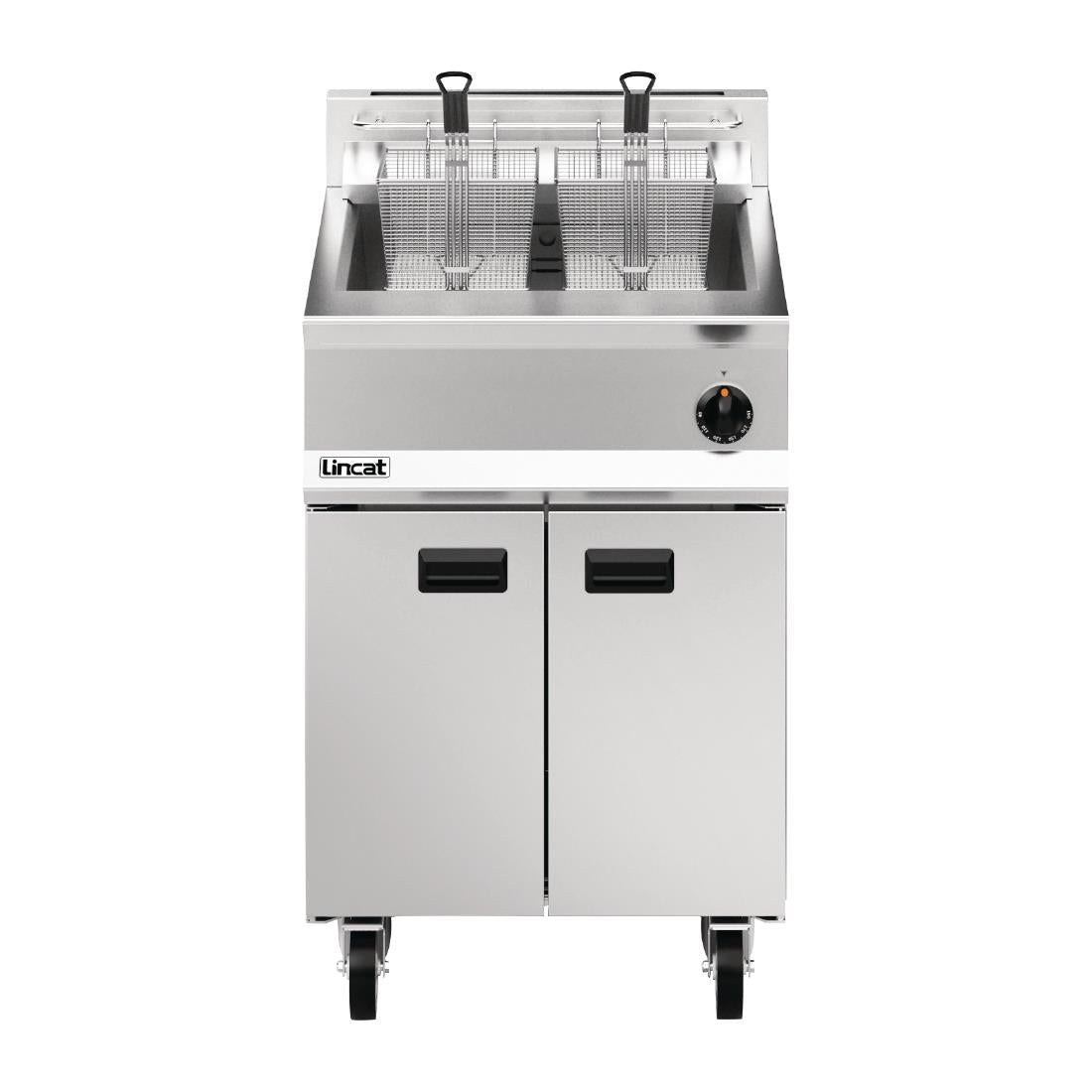 Lincat Opus 800 Single Tank Twin Basket Free Standing Natural Gas Fryer 600mm OG8107 - DM534-N Freestanding Gas Fyers Lincat
