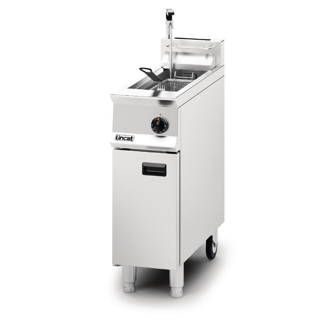Lincat Opus 800 Single Tank Single Basket Free Standing Natural Gas Filtration Fryer OG8110/OP - DM537-N Freestanding Gas Fyers Lincat