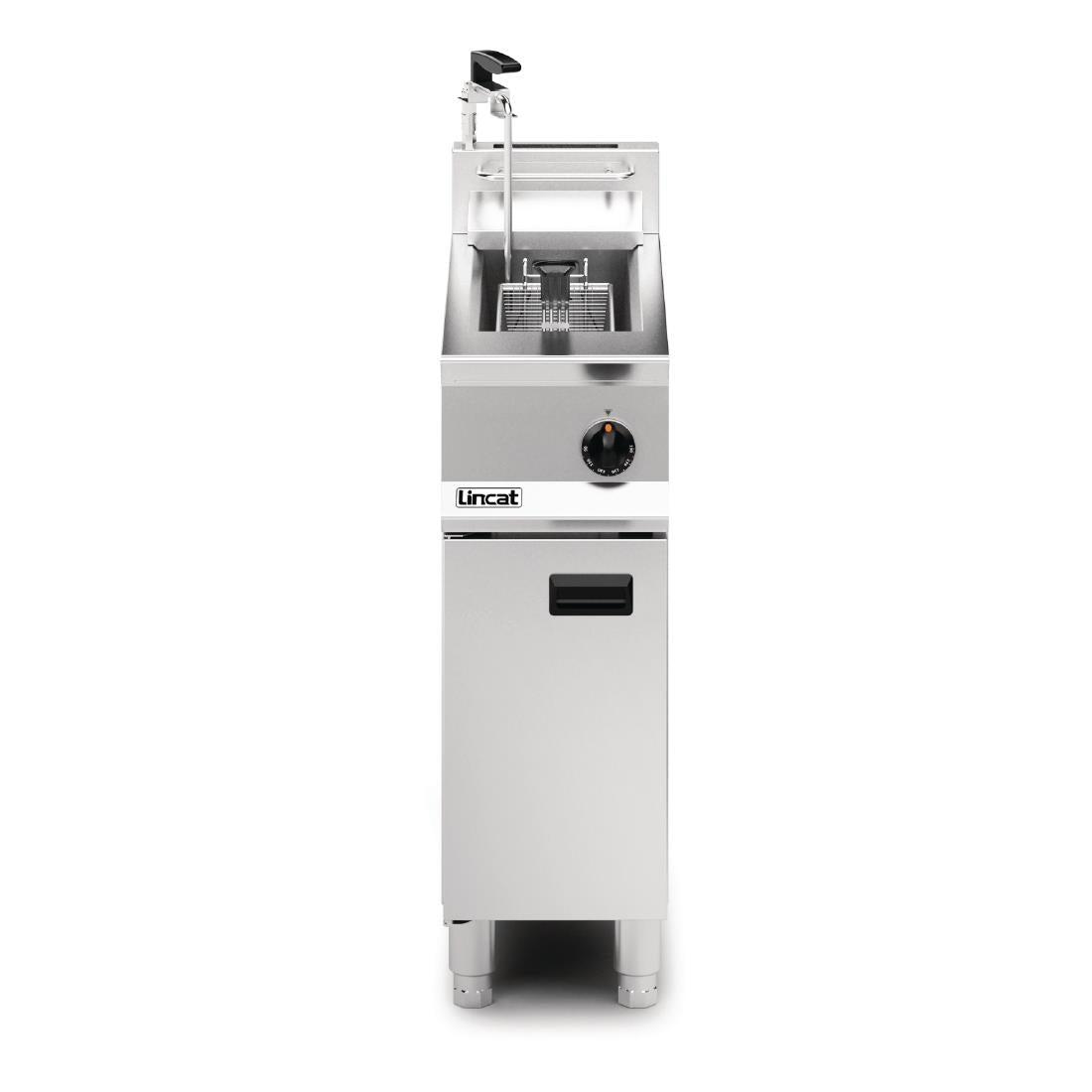 Lincat Opus 800 Single Tank Single Basket Free Standing Natural Gas Filtration Fryer OG8110/OP - DM537-N Freestanding Gas Fyers Lincat