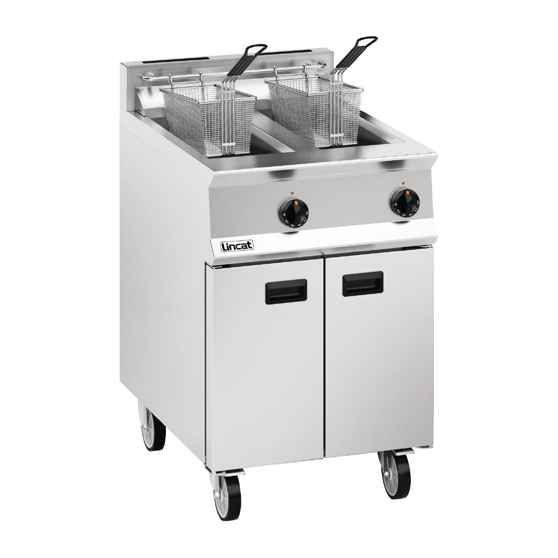 Lincat Opus 800 Twin Tank Twin Basket Free Standing Natural Gas Fryer OG8111 - DM538-N Freestanding Gas Fyers Lincat