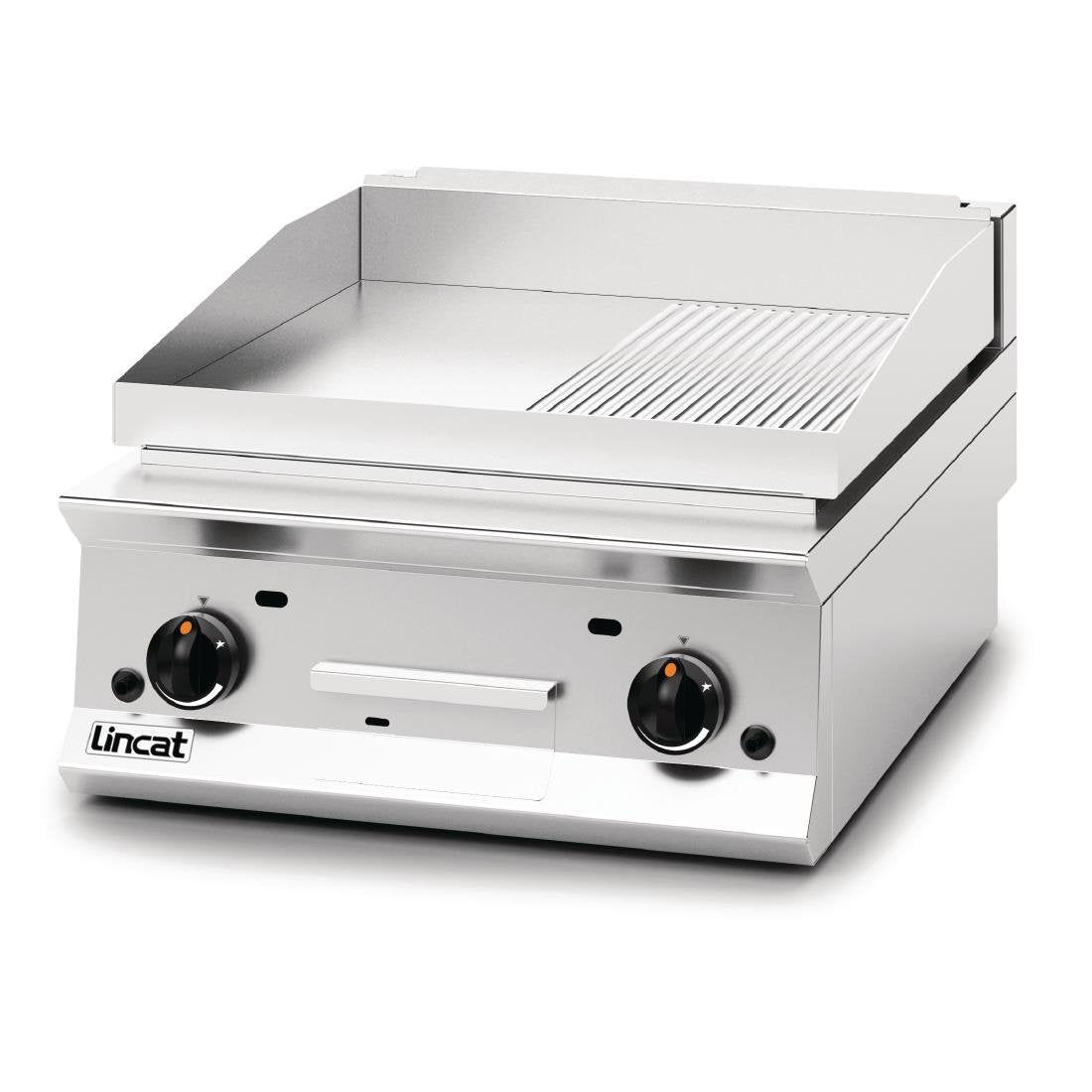 Lincat Opus 800 Half Ribbed Propane Gas Griddle OG8201/R/P - DM546-P Lincat