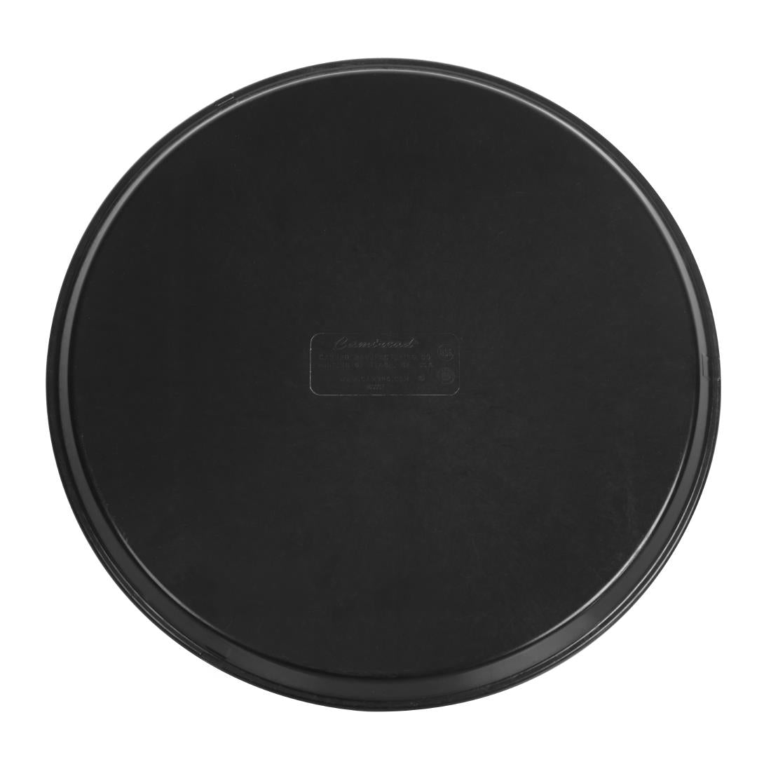 Cambro Camtread Fibreglass Round Non-Slip Tray Black 405mm - DM782 Cambro