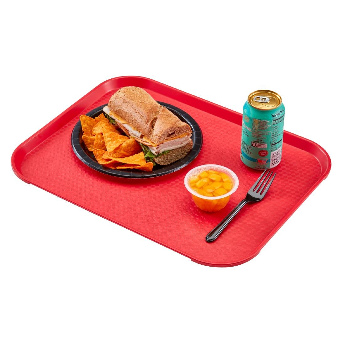 Cambro Polypropylene Fast Food Tray Red 410mm - DM800 Cambro