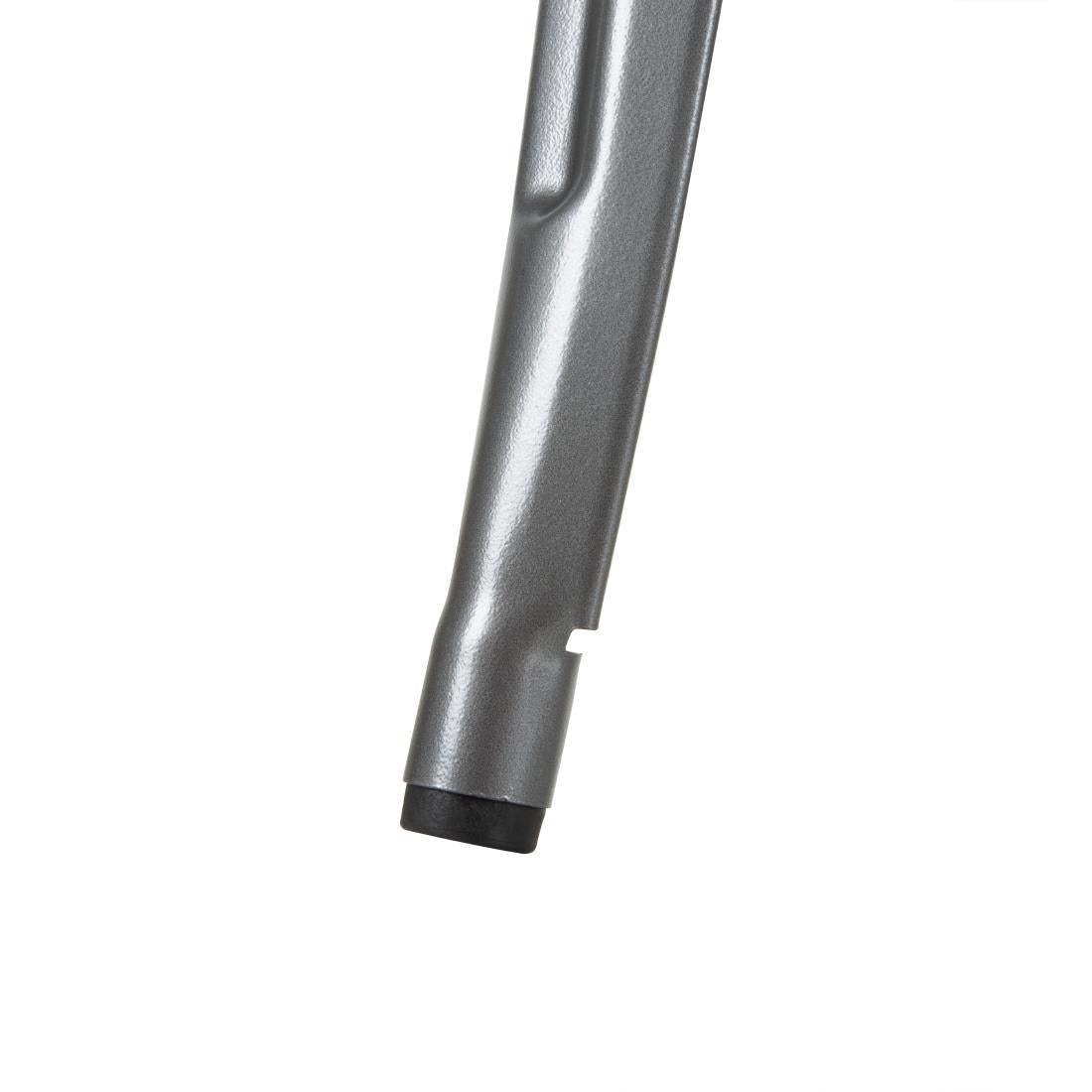 Bolero Bistro Square Steel Table Gun Metal 668mm - DM904 Steel Tables Bolero