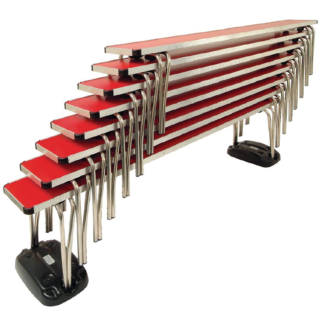 Gopak Contour Stacking Bench Red 6ft - DM950 Benches Gopak