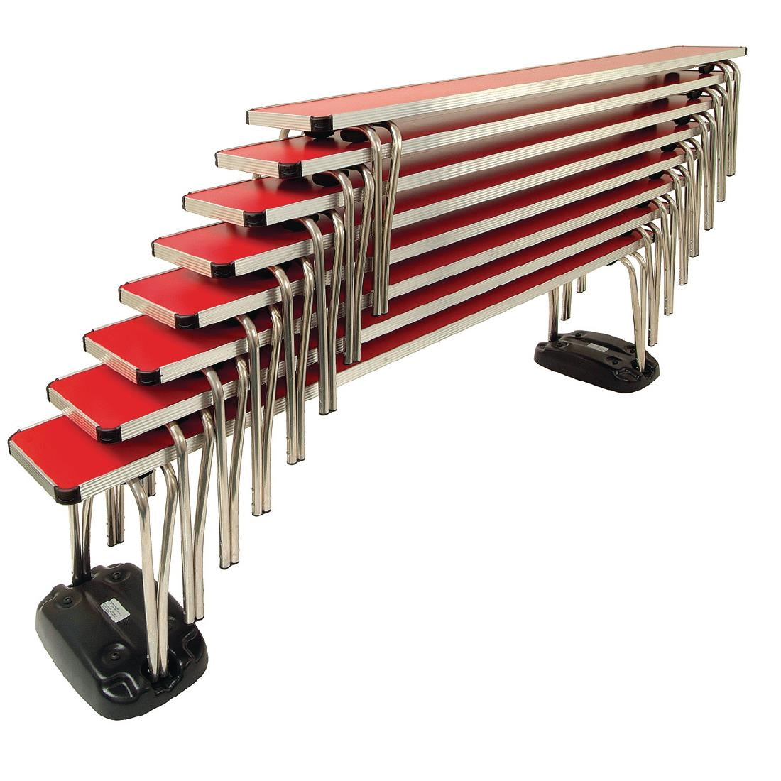 Gopak Contour Stacking Bench Red 4ft - DM951 Benches Gopak