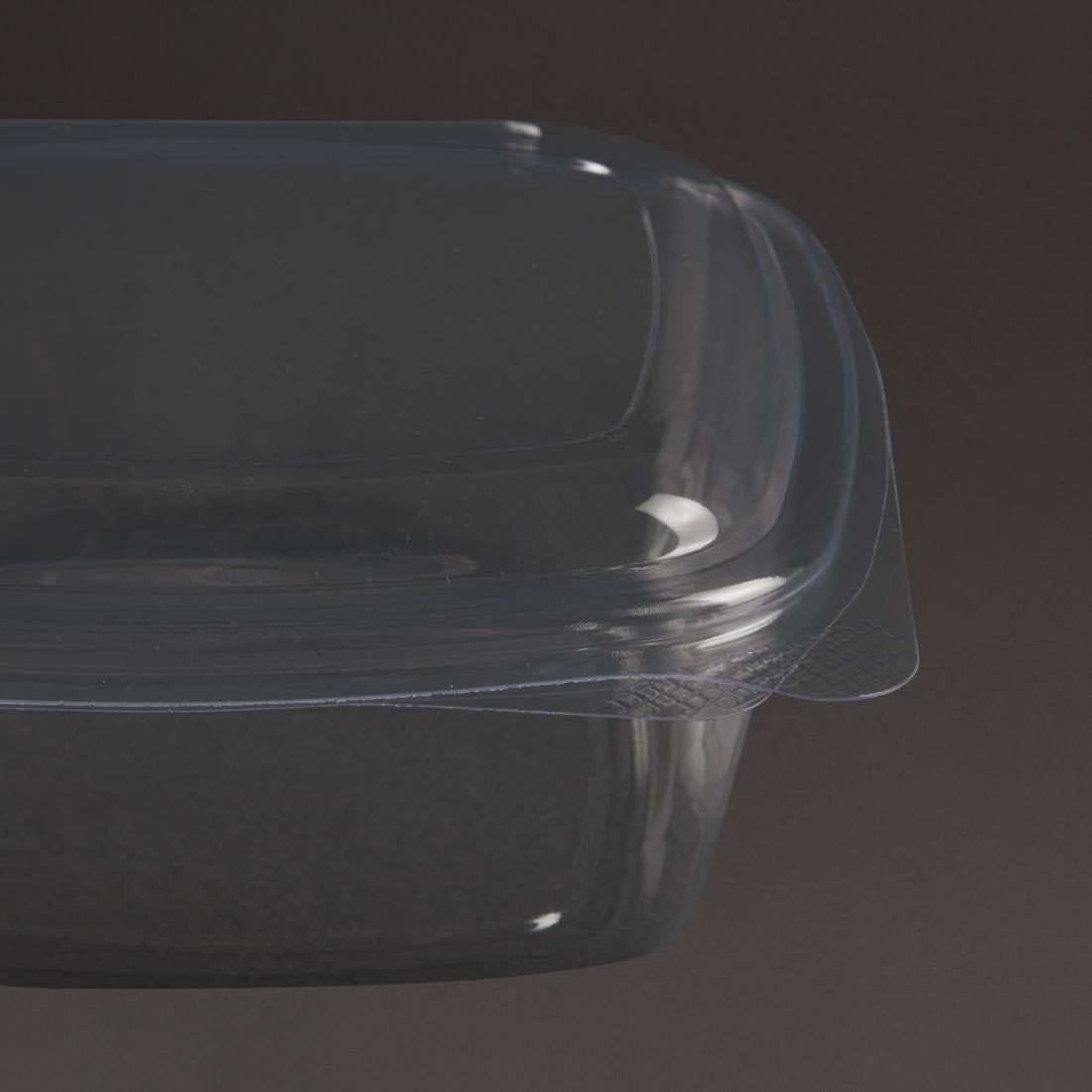 Vegware Compostable PLA Hinged-Lid Deli Containers 680ml / 24oz (Pack of 200) - DW627 Vegware