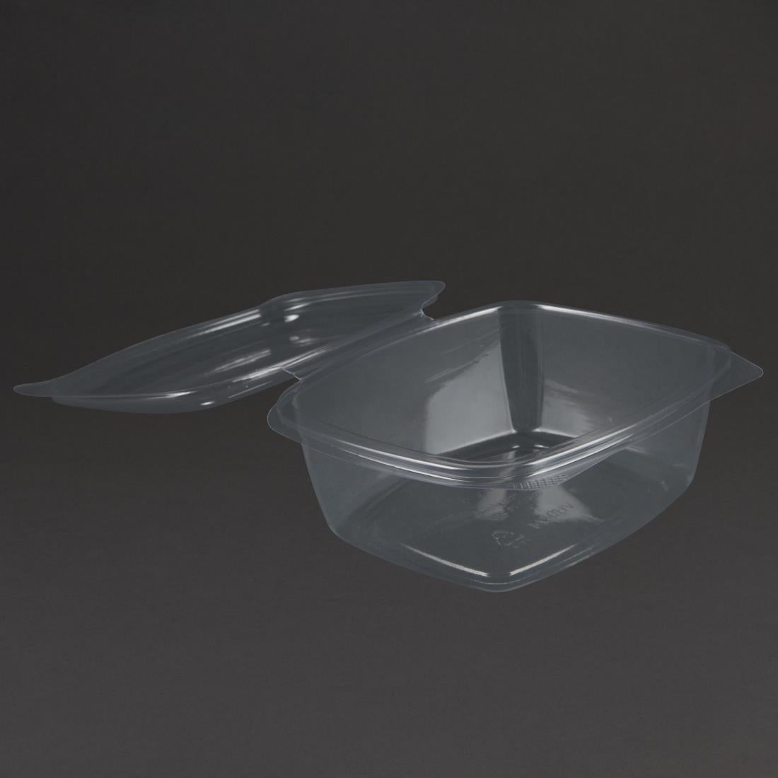 Vegware Compostable PLA Hinged-Lid Deli Containers 680ml / 24oz (Pack of 200) - DW627 Vegware