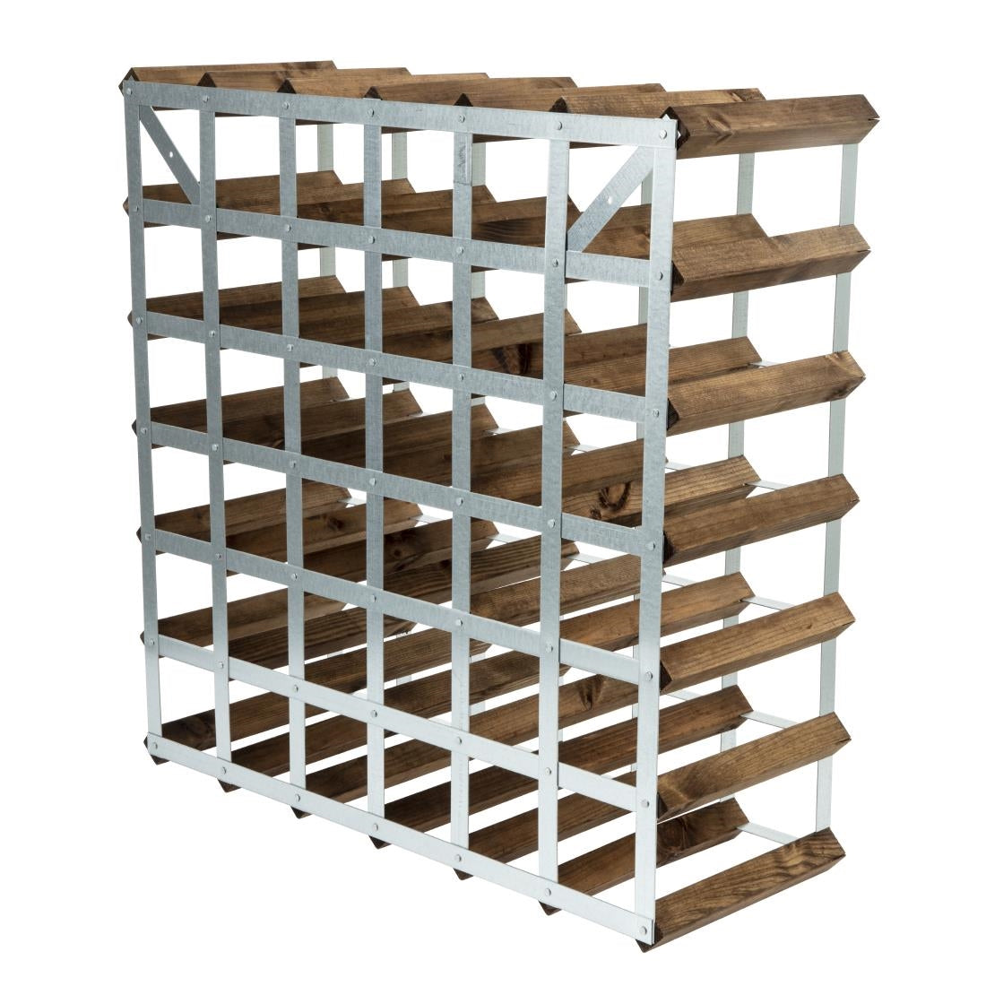 Wine Rack Dark Wood 42 Bottle - DN634 Traditional Wine Racks
