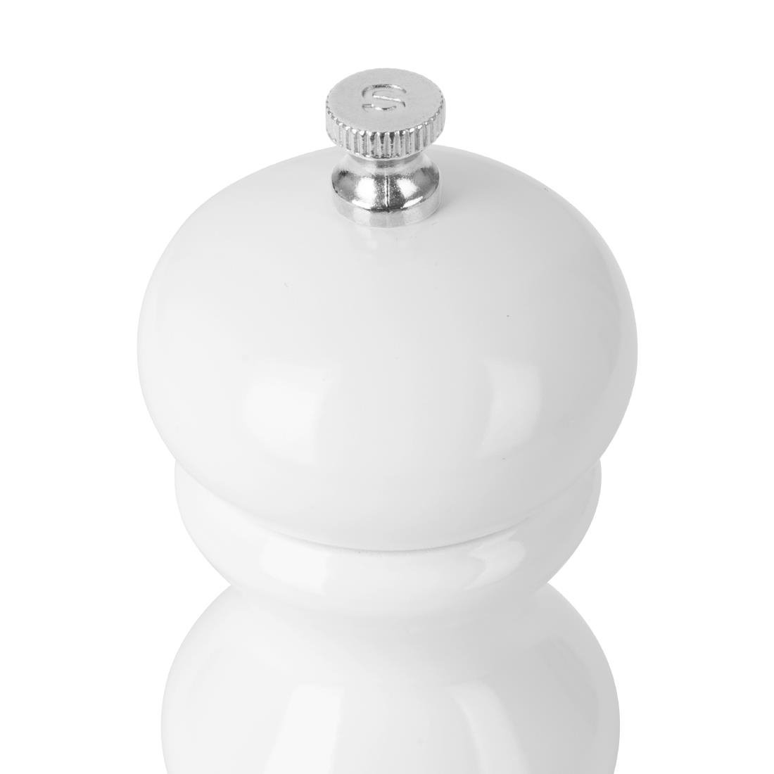 Olympia Salt Or Pepper Grinder White Hevea Wood 125mm - DN652 Olympia