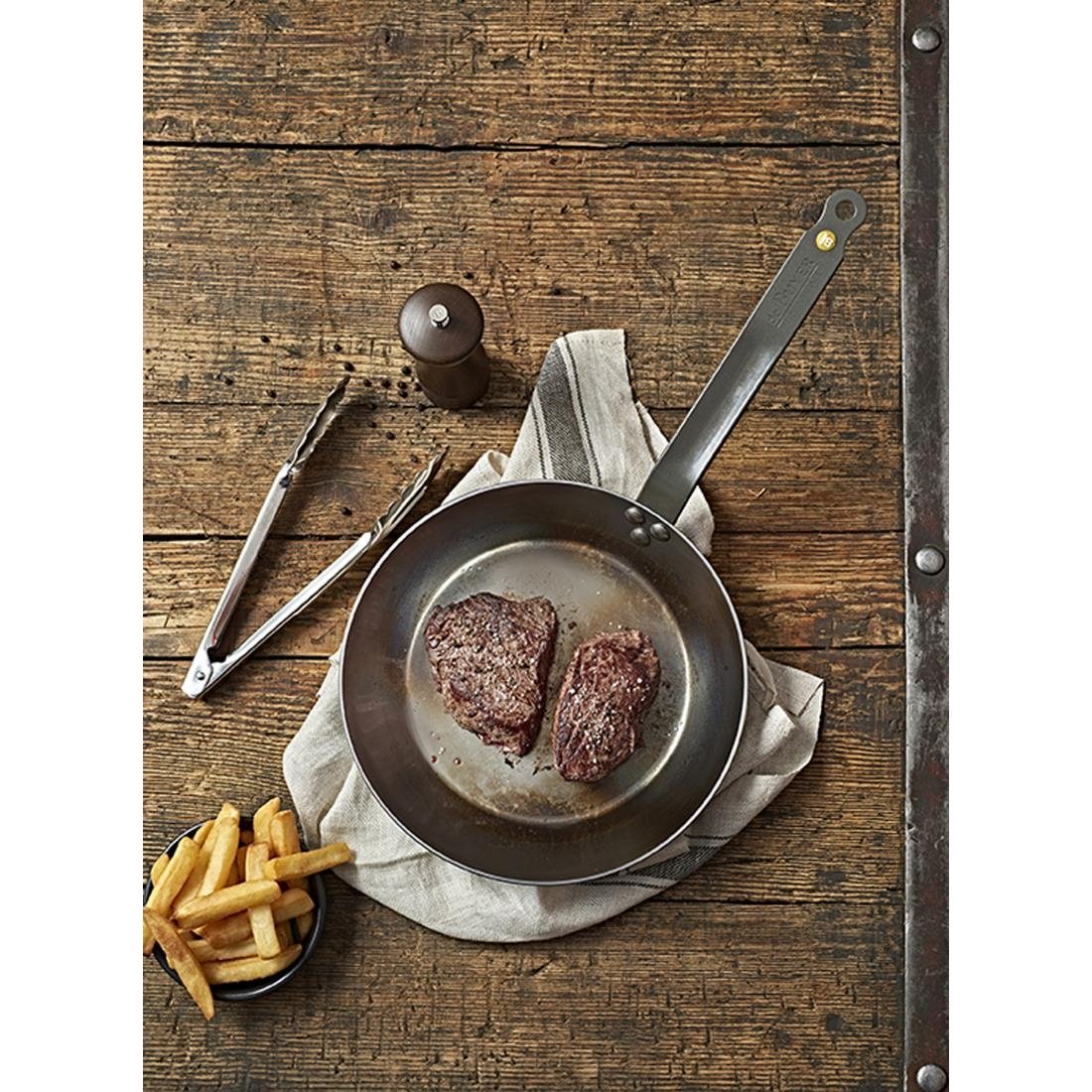 De Buyer Mineral B Black Iron Non-Stick Frying Pan 28cm - DN899 De Buyer