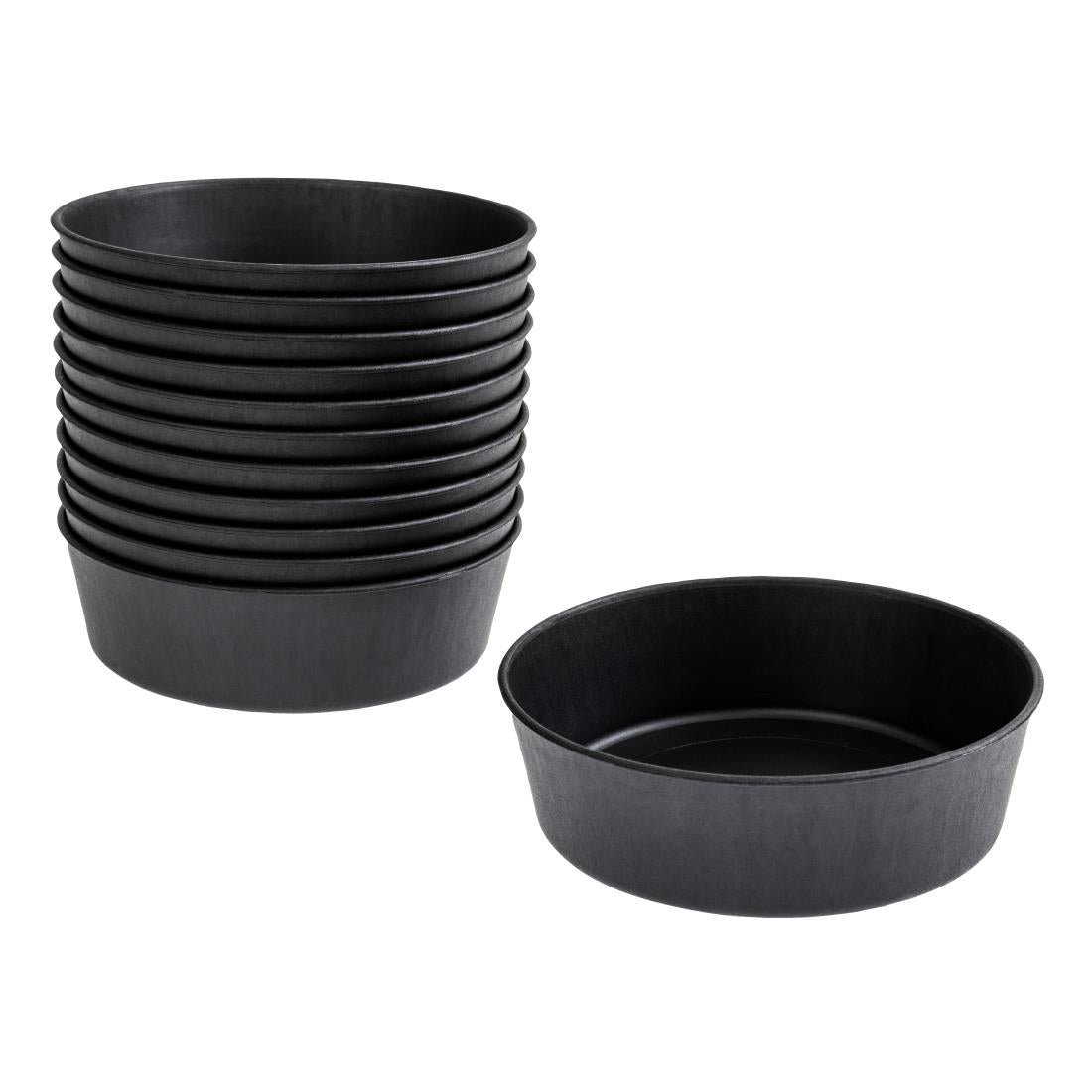 Matfer Bourgeat Exoglass Mini Pie Moulds Plain 100mm (Pack of 12) - DN950 Matfer Bourgeat