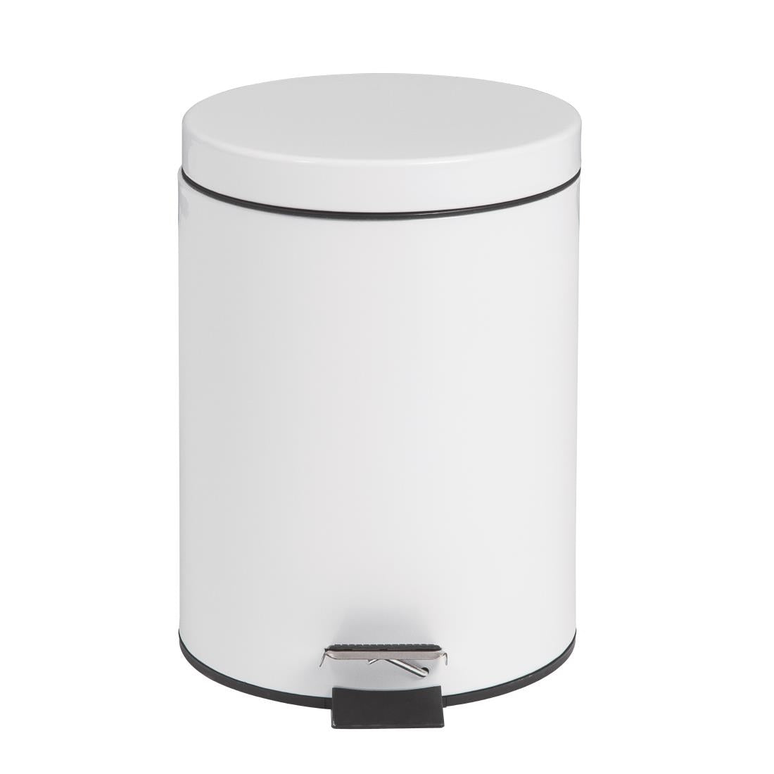 Bolero Pedal Bin White 5ltr - DP038 Bolero