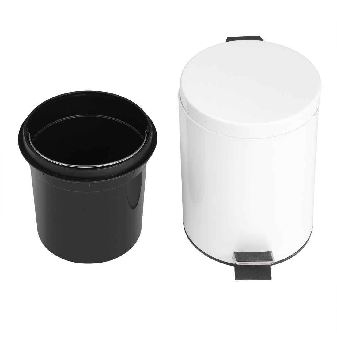 Bolero Pedal Bin White 5ltr - DP038 Bolero