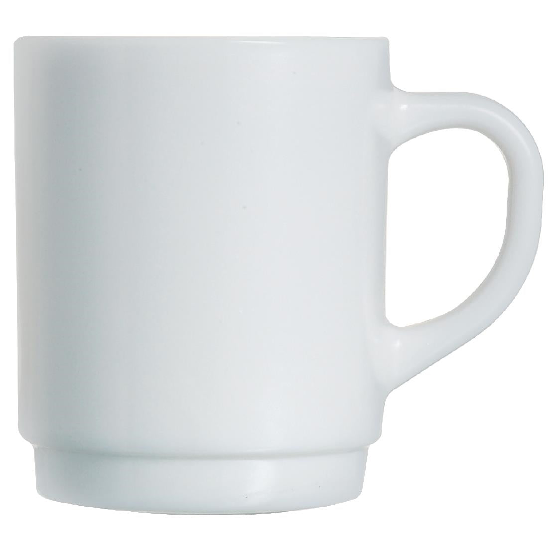 Arcoroc Opal Stackable Mugs 250ml (Pack of 6) - DP077 Arcoroc Crockery Arcoroc