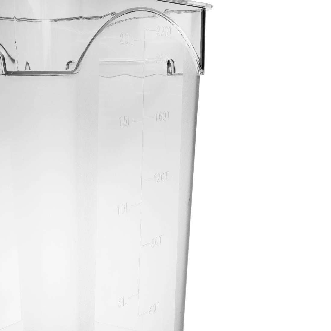 Hygiplas Polycarbonate Square Storage Container 20Ltr - DP130 Hygiplas