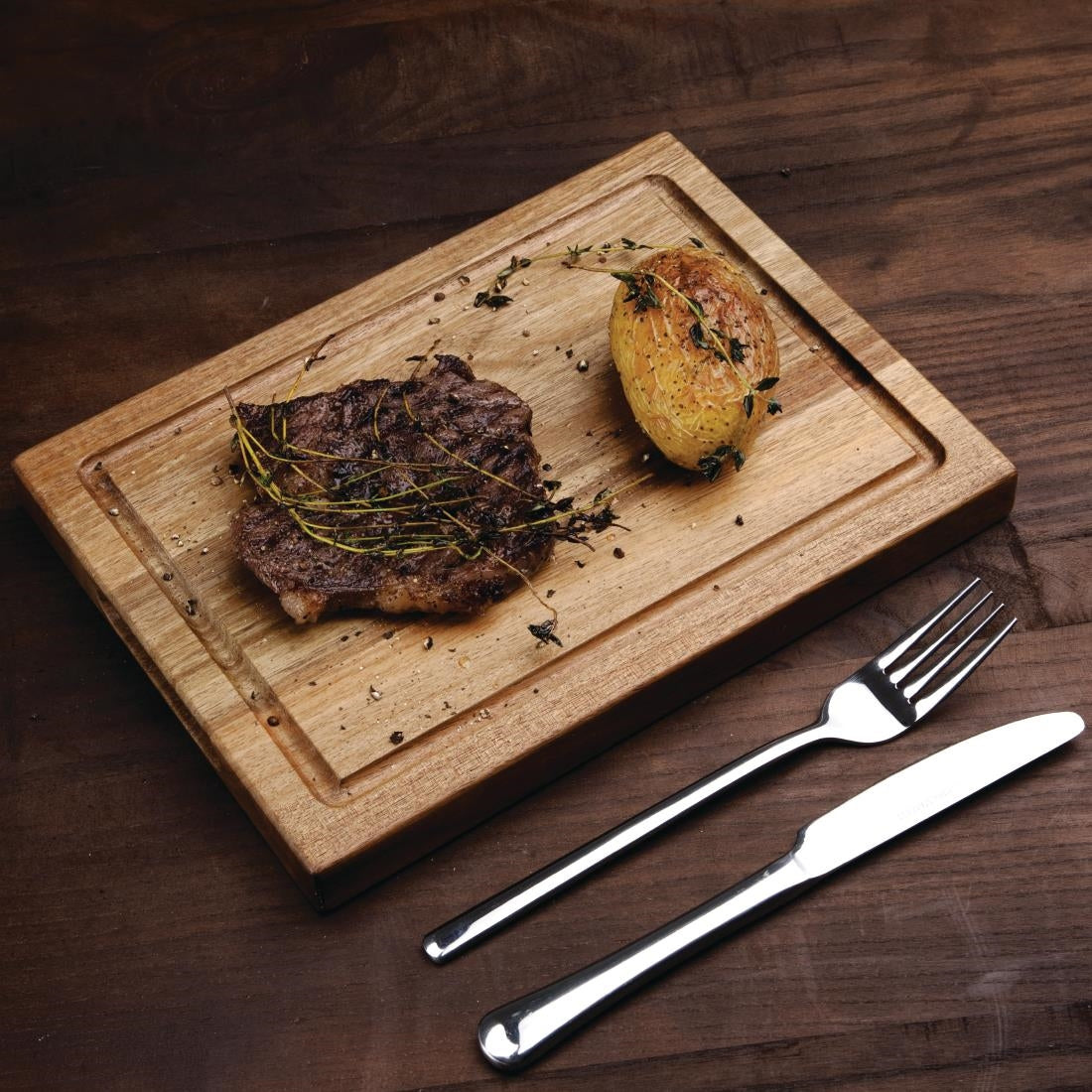 Olympia Small Acacia Steak Board - DP138 Olympia
