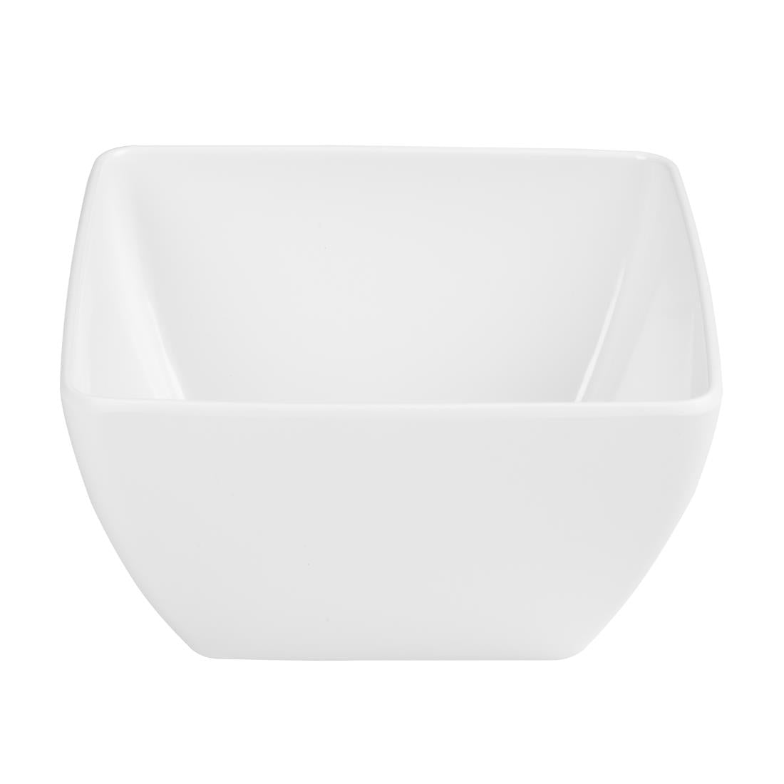 Olympia Kristallon Curved White Melamine Bowl 8" - DP144 Olympia