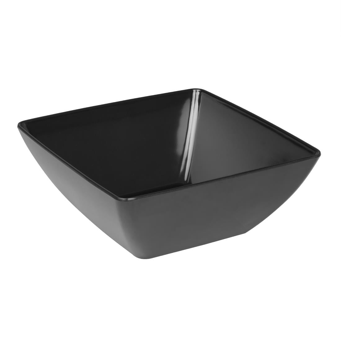 Olympia Kristallon Curved Black Melamine Bowl 11" - DP147 Olympia