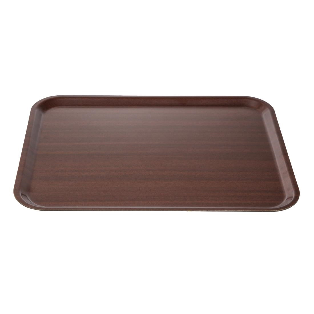 Cambro Capri Laminate Canteen Tray Mahogany 430mm - DP210 Cambro
