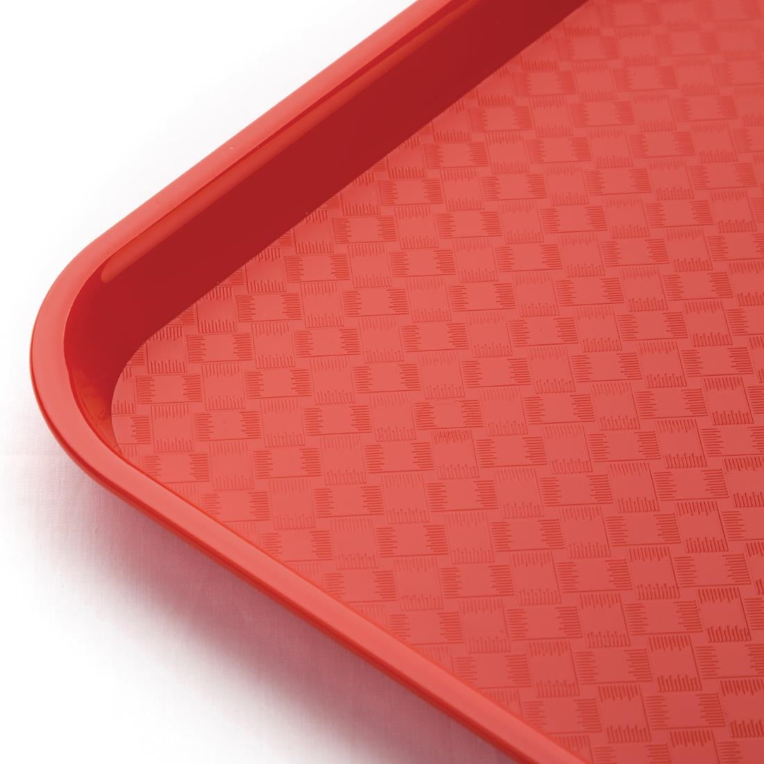 Olympia Kristallon Polypropylene Fast Food Tray Red Small 345mm - DP213 Olympia